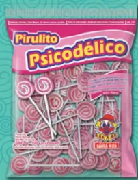 Imagem de PIRULITO PSICODÉLICO II ROSA 500g - 01 UNIDADE